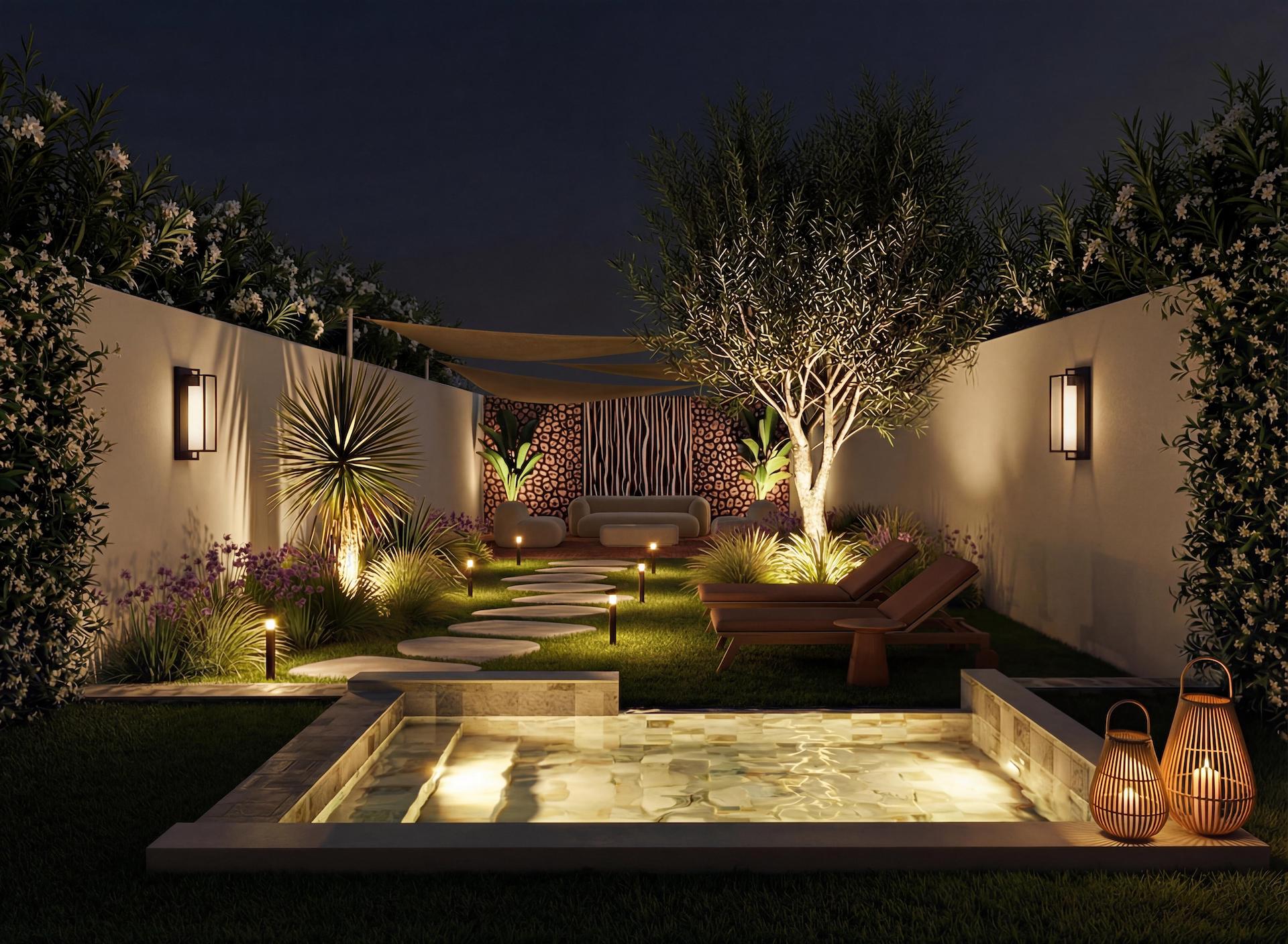 aménagement extérieur bassin piscine grimaud decorateur interieur4