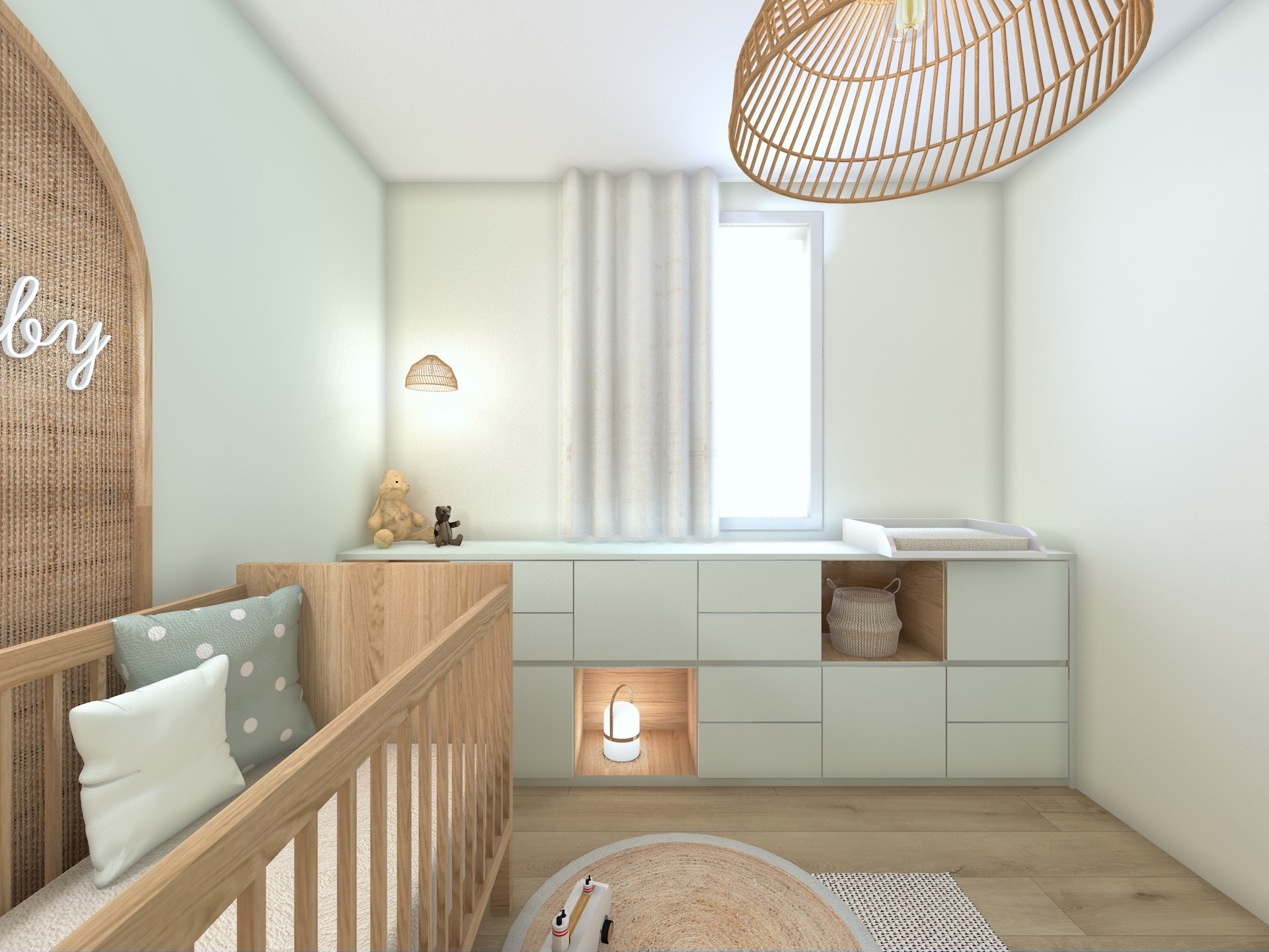 renovation chambre bébé decoration interieure sainte-maxime 2