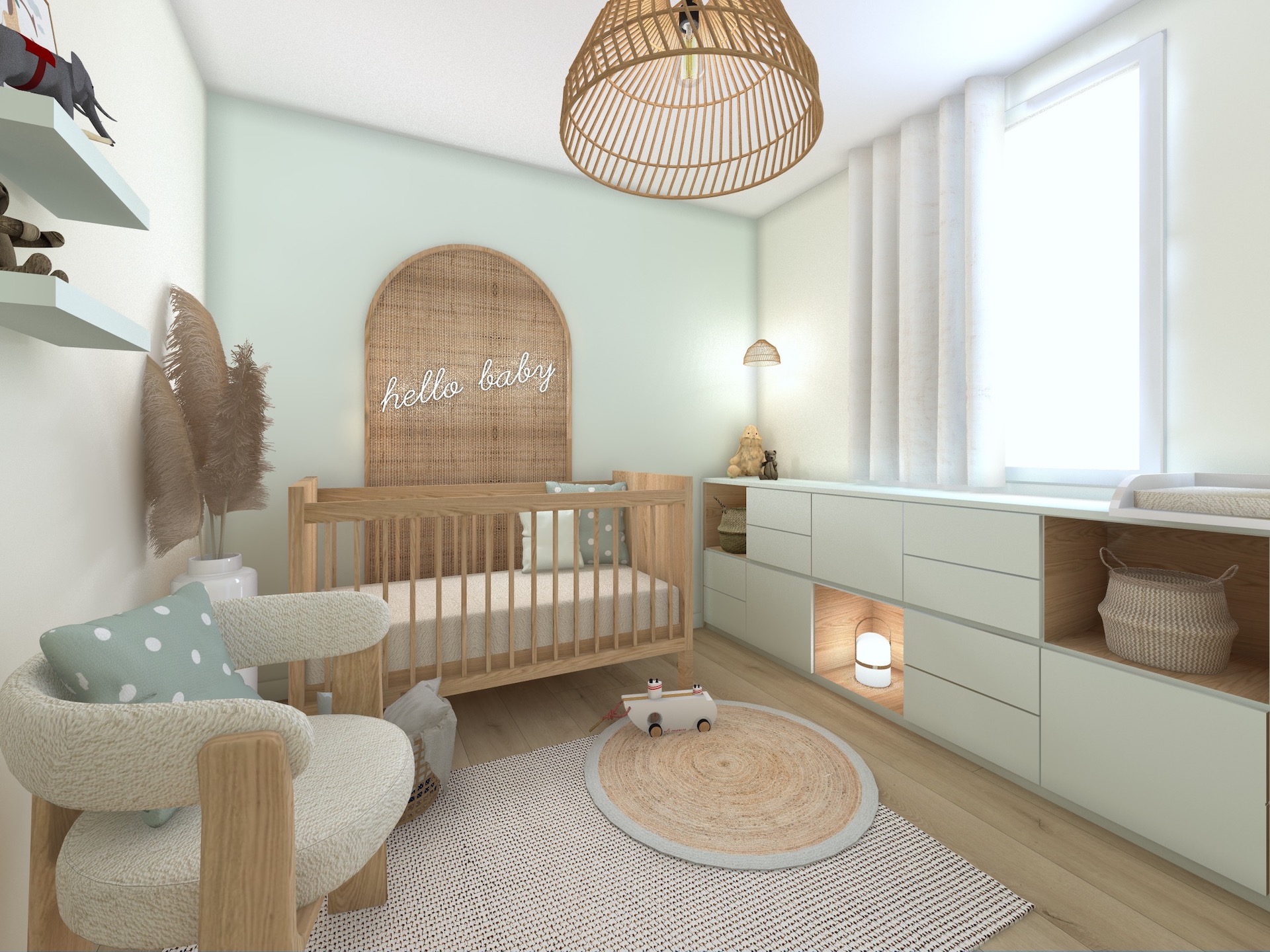 renovation chambre bébé decoration interieure sainte-maxime 3